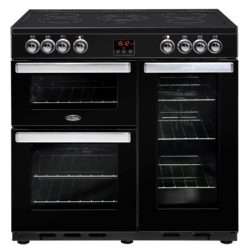 Belling Cookcentre 90E 90cm Electric Range Cooker in Black 444444074